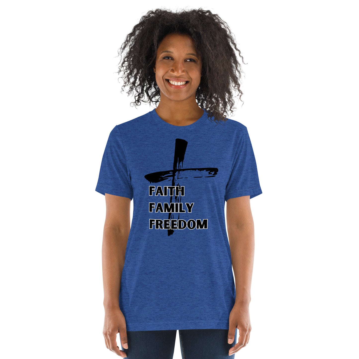 Unisex Faith, Family, Freedom Short Sleeve T-Shirt
