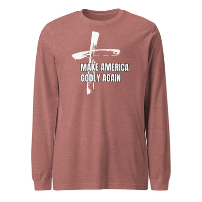 Unisex Make America Godly Again Long Sleeve Tee