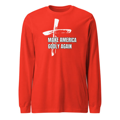 Unisex Make America Godly Again Long Sleeve Tee