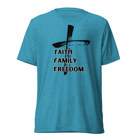 Unisex Faith, Family, Freedom Short Sleeve T-Shirt