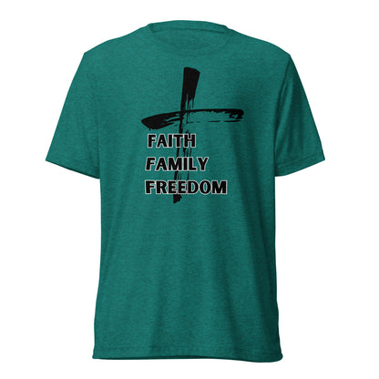 Unisex Faith, Family, Freedom Short Sleeve T-Shirt